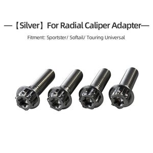 Kit de Boulons Titane Garde-boue Avant / Adaptateur d'Étrier Radial pour Harley Touring, Softail, Sportster – photo 10/14