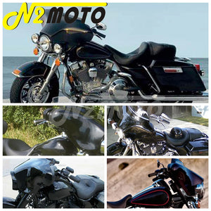 Leviers de frein et d'embrayage courts noirs pour Harley Touring - vue 6