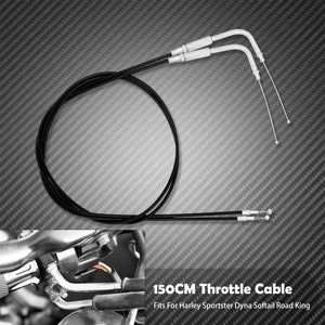 Câble d'Accélérateur/d'Embrayage en Acier (Plusieurs Longueurs) - Harley-Davidson Sportster, Touring, Dyna & Softail – photo 10/12