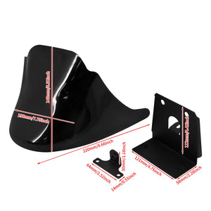Spoiler avant noir brillant / bavette menton pour Harley Sportster XL - vue 6