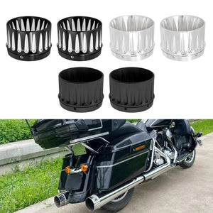Embouts de silencieux 4,4" aluminium pour Harley Touring - vue 4