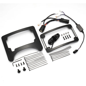 Support de plaque d'immatriculation avec feu stop LED intégré pour Harley-Davidson Street Glide, Road Glide 2014-2023 – photo 7/7