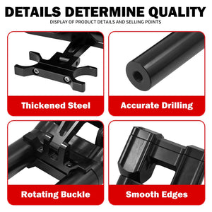 Risers de Guidon Réglables avec Support Instruments - Harley-Davidson Touring Road Glide 2015-2023 – photo 2/9