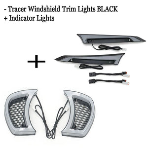 Feux décoratifs de pare-brise LED avec feu de jour et clignotant pour Harley Road Glide - vue 7