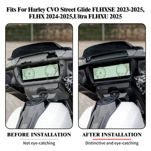 Kit de carénage avant noir avec support d'instruments pour Harley-Davidson Street Glide - vue 3