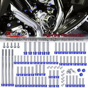Kit de boulons et caches colorés pour moteur Harley Touring - vue 8