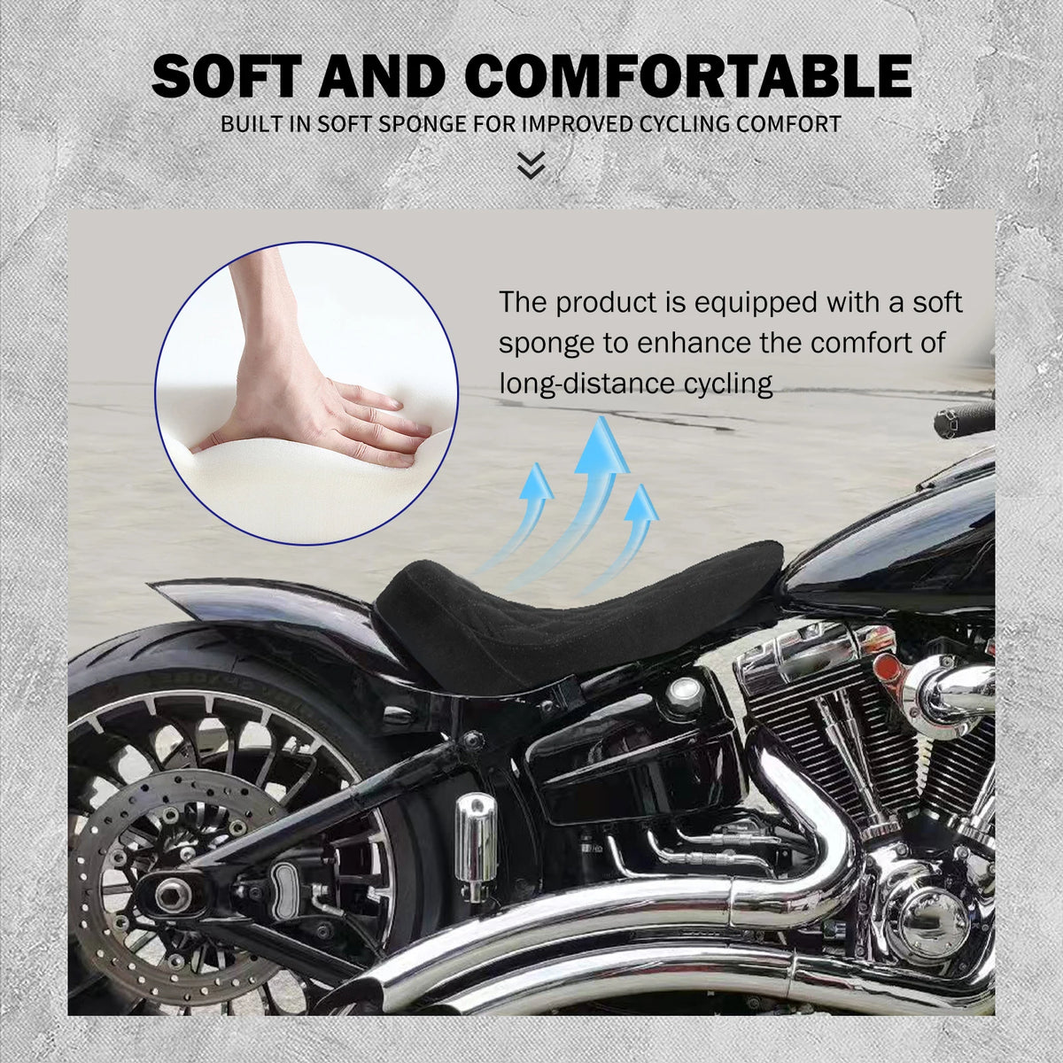 Kit selle solo et garde-boue arrière pour Harley-Davidson Softail Breakout - vue 2