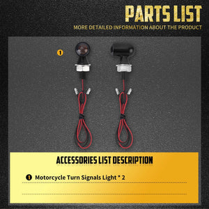 Clignotants LED mini homologués (E Mark) universels filetage M8 pour Harley-Davidson et motos custom – photo 6/10