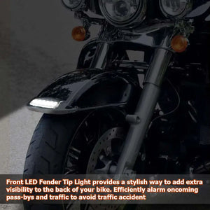 Feu LED de bout de garde-boue avant pour Harley Touring - vue 4