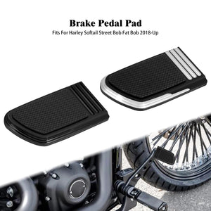 Cache de pédale de frein noir CNC pour Harley-Davidson Softail - vue 1