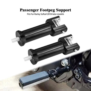 Support de repose-pieds passager chromé sur une Harley-Davidson Softail - vue 7
