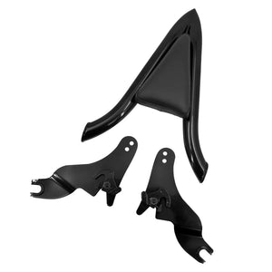 Dossier passager noir type sissy bar pour Harley-Davidson Touring - vue 2