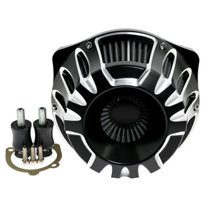 Filtre à air CNC chromé à cornet apparent pour moto Harley-Davidson - vue 10