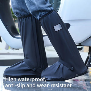 Couvre-bottes imperméables tige haute avec zip latéral et réfléchissants - vue 4