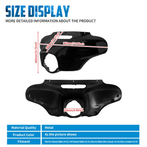 Kit carénage avant de phare batwing pour moto Harley Touring - vue 5