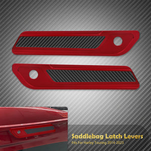 Leviers de loquets de sacoches en aluminium - Harley Touring Road King, Electra Glide, Street Glide, Road Glide 2014-2025 – photo 7/12