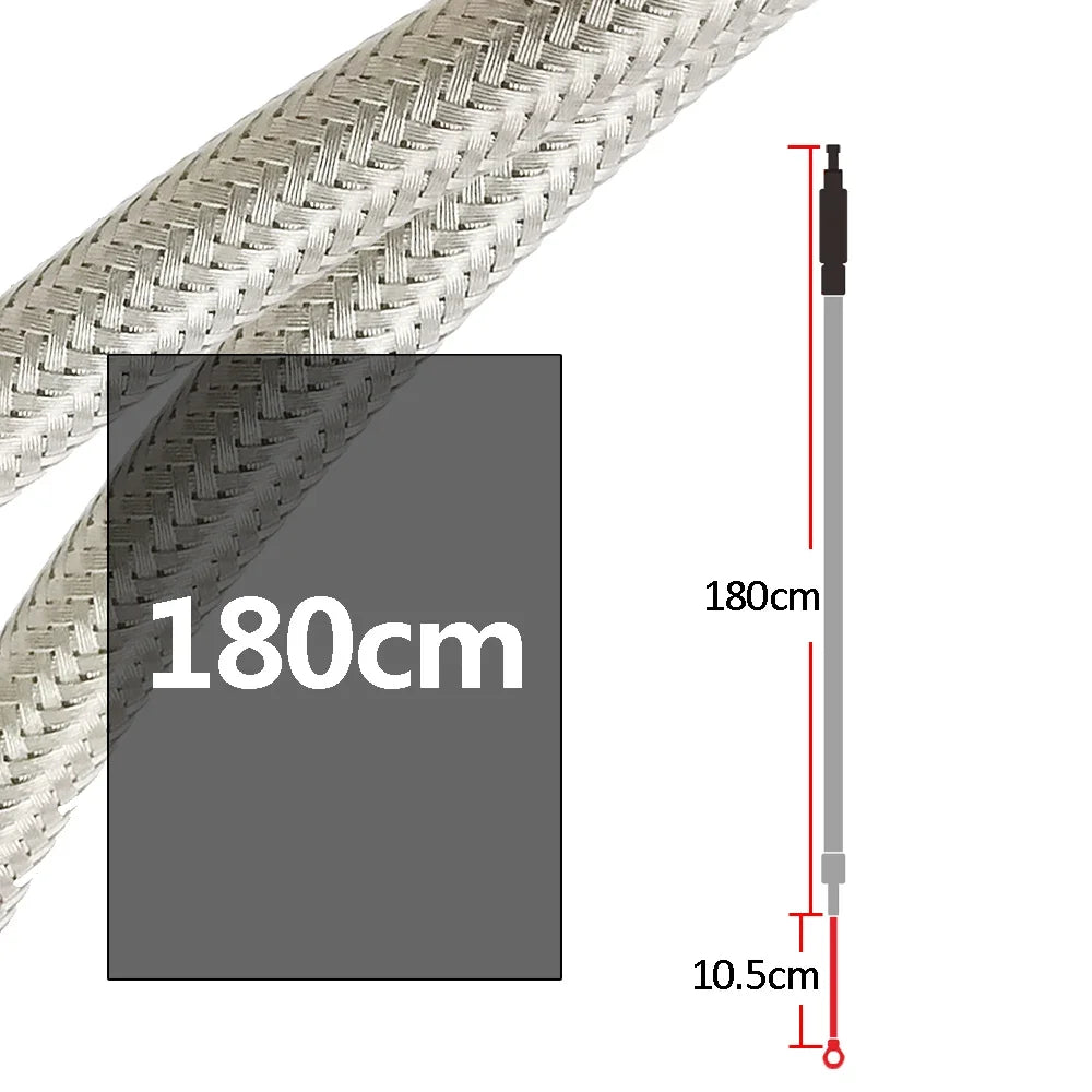 Câble d'embrayage tressé inox 180 cm pour Harley-Davidson FLT, FLST, FXST 1987-2006