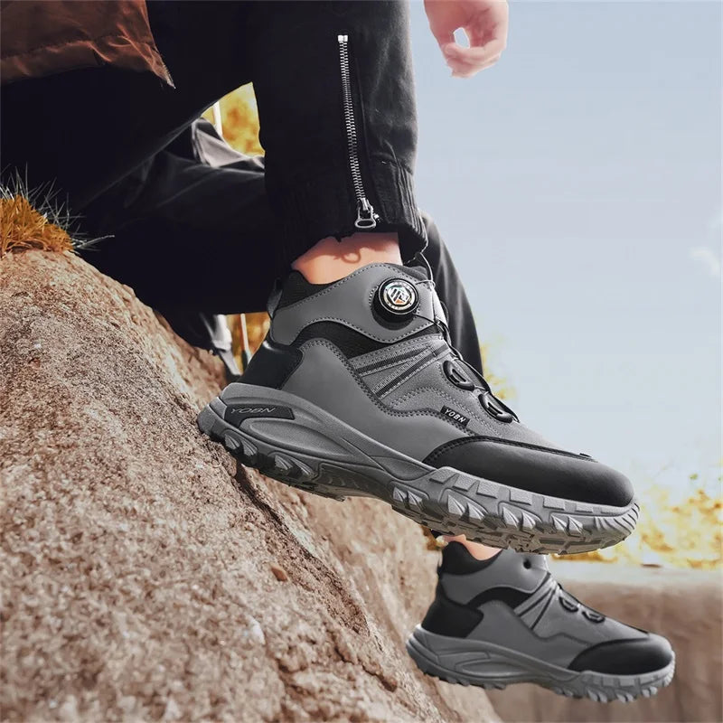 Bottines motard cuir - vue 2