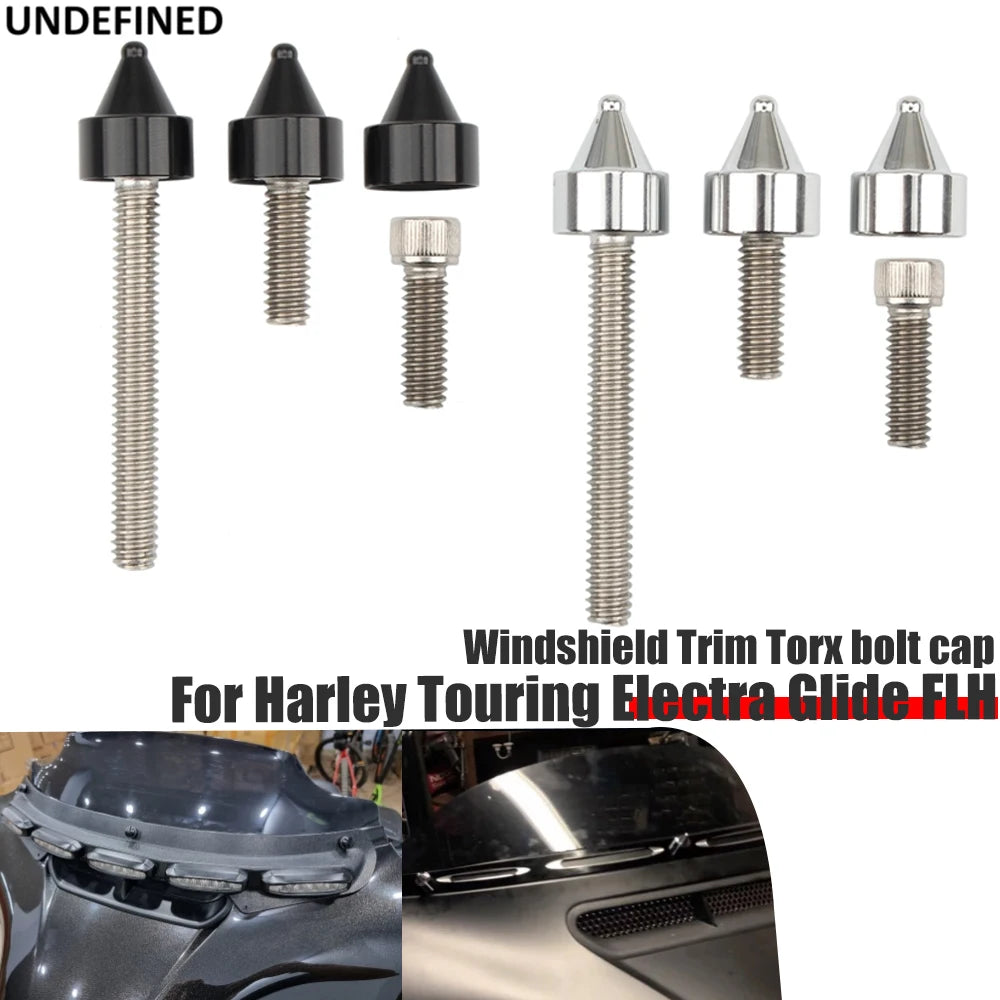 Caches de vis de pare-brise pour Harley-Davidson Touring - vue 2