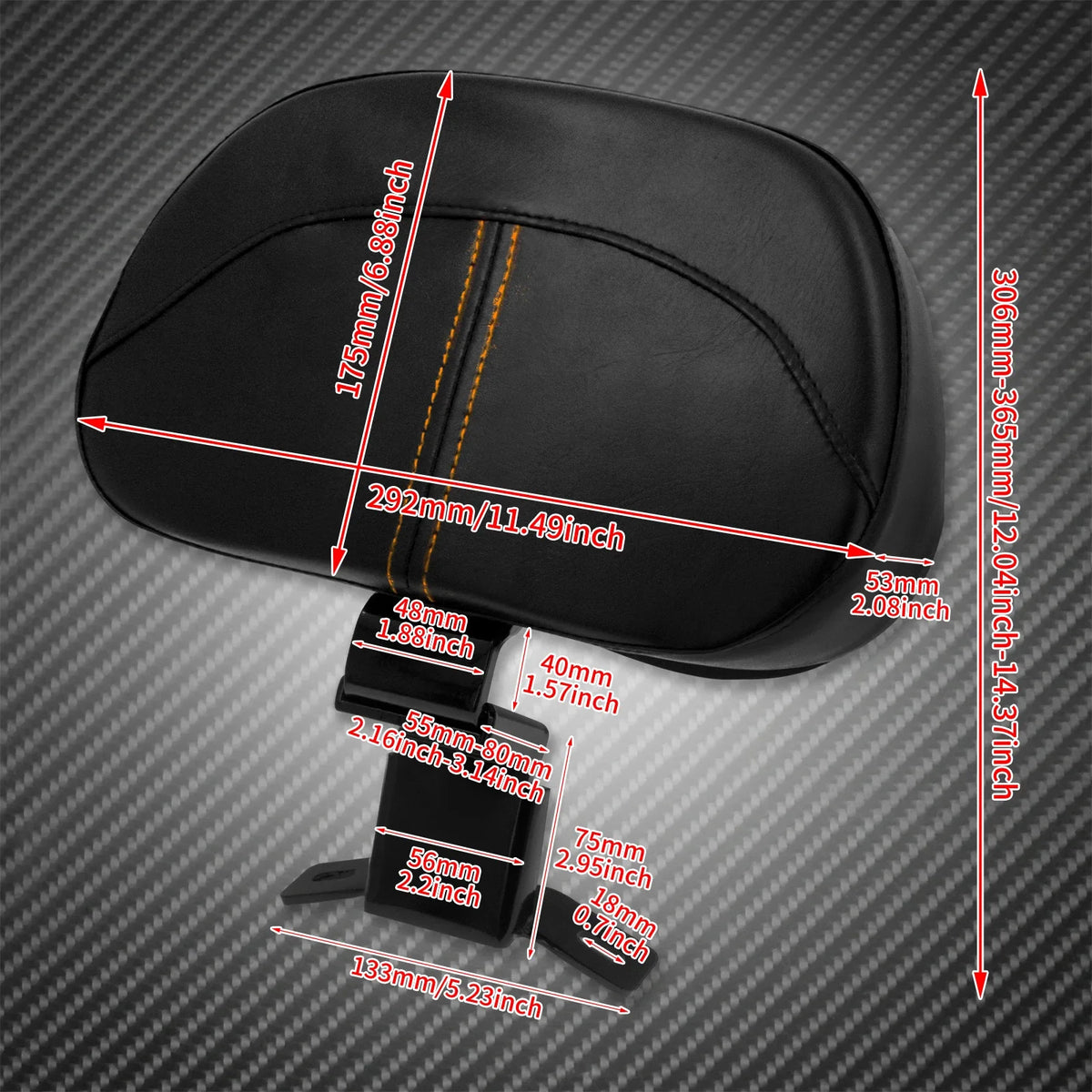 Kit de Dossier Conducteur Avant - Harley-Davidson Touring 2009-2023 – photo 2/6