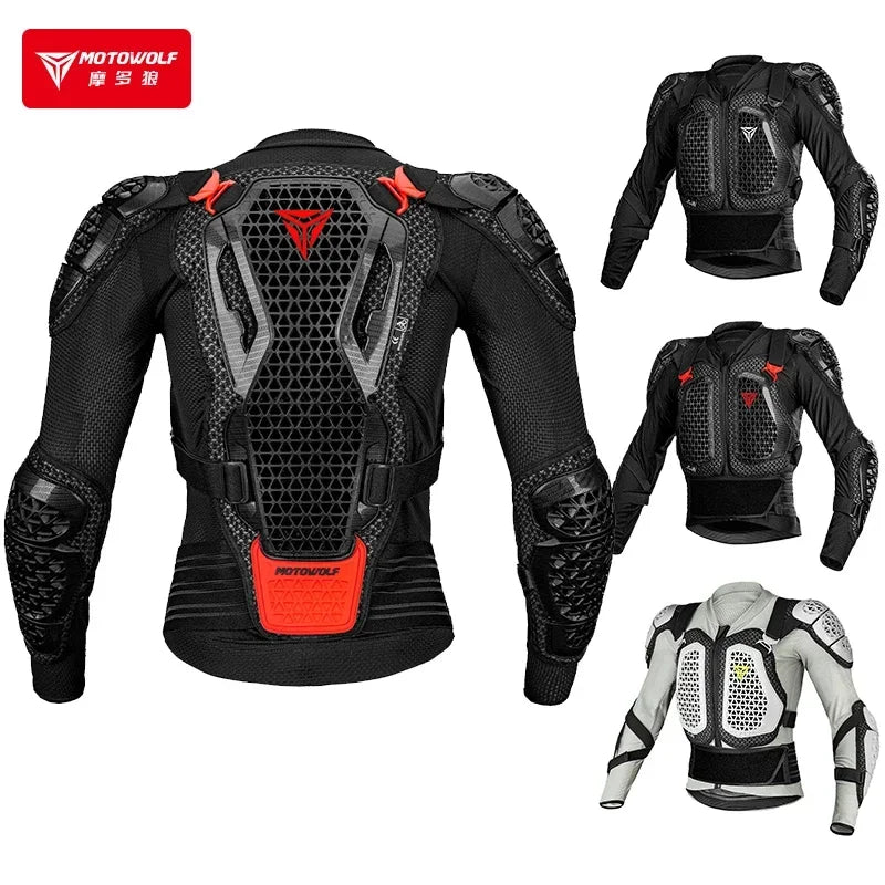 Blouson moto avec protections intégrales - vue - vue 2