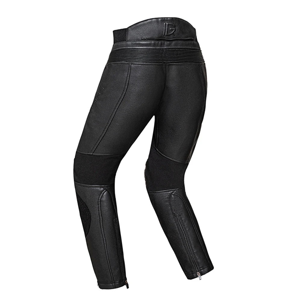 Pantalon Moto Cuir Homme avec Protections CE - vue 2