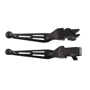 Leviers noir mat frein et embrayage pour Harley Dyna Softail - vue 2