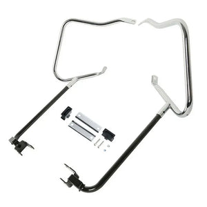 Arceau de protection noir sur sacoche Harley Road King - vue 3