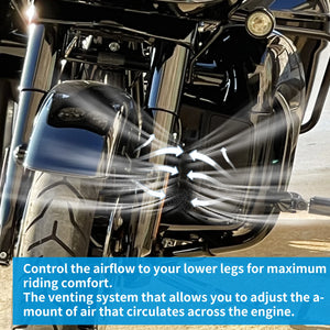 Carénages Bas Ventilés avec Boîtes à Gants et Feux LED - Harley Touring FLTRX/FLHX/FLHT/CVO 2014-2024 – photo 4/7