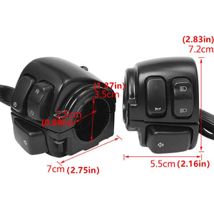 Commodos de guidon pour Harley Softail Dyna - vue 2