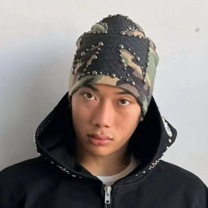 Bonnet tricoté forme dôme style Harajuku streetwear - vue 6