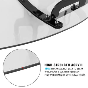 Pare-brise double bulle chromé pour Harley Softail Fat Boy - vue 5