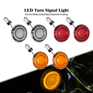Clignotant LED rond style bullet pour moto Harley-Davidson - vue 1