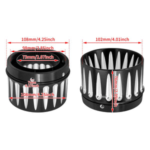 Coque de Phare Rond 7'' à Fixation Basse (Bucket) - Universel Harley-Davidson Softail, Sportster, Touring – photo 5/9