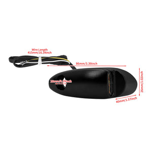 Clignotant LED noir homologué E-Mark pour Harley-Davidson Road Glide - vue 6