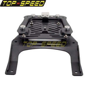 Platine de fixation noire pour bagagerie de Harley Pan America - vue 5