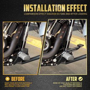 Kit repose-pieds pour commandes avancées en aluminium billette et acier, finition noire pour Harley-Davidson Softail Street Bob, Low Rider FXBB 2018-2025 – photo 3/7