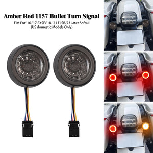 Inserts de clignotants LED pour Harley Softail - vue 1