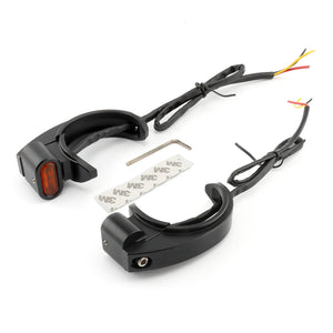 Clignotants LED à collier de fourche pour Harley Sportster Dyna - vue 9
