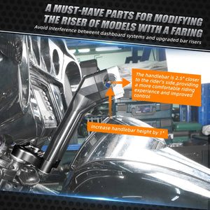 Plaque de recul de rehausseurs pour Harley Street Glide - vue 3