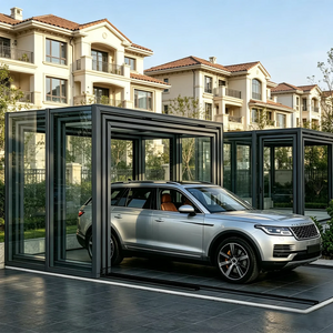 Abri de voiture pliable moderne en aluminium pour jardin - vue 2