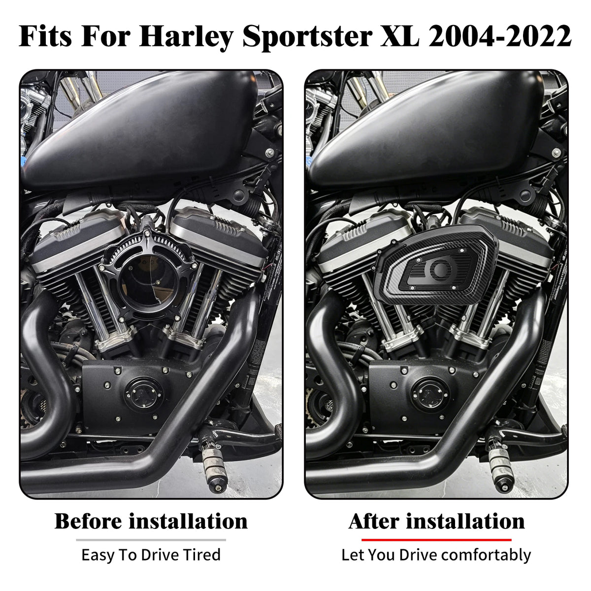Filtre à air moto coloré haute performance pour Harley-Davidson - vue 2