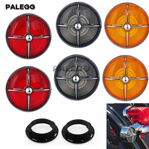 Cabochons de clignotant 3 1/4 pour Harley Touring - vue 4
