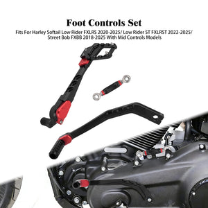 Kit de commandes au pied coloré en aluminium pour Harley-Davidson Softail - vue 7
