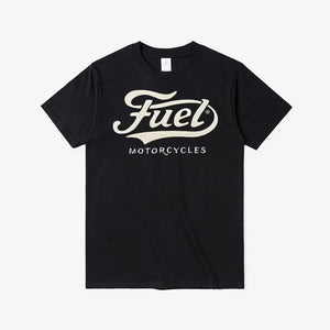 T-shirt Coton Imprimé Étiquette Essence Moto - vue 1