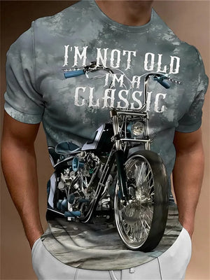 T-shirt Moto Homme 1976 Racing Vintage Imprimé 3D Manches Courtes - vue 10