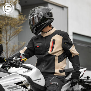 Blouson moto respirant avec doublure amovible chaude - vue 4