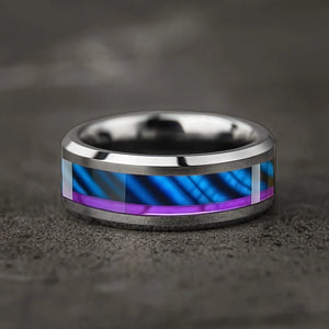 Bague en acier inoxydable tête de mort et rose - vue 31