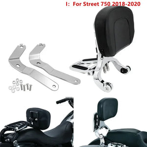 Dossier conducteur/passager réglable (sissy bar) noir/chrome pour Harley-Davidson Softail Breakout, Touring 2009-2017 – photo 14/27