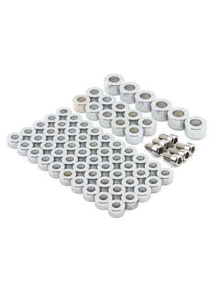 Kit de 66 caches de vis en aluminium pour Harley - vue 1
